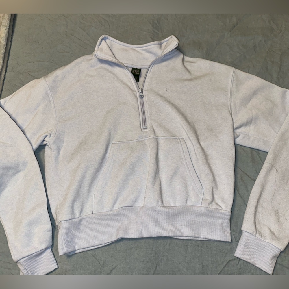 Baby blue 3/4 zip sweatshirt